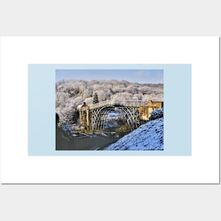 Spring Snow on The Ironbridge Posters and Art